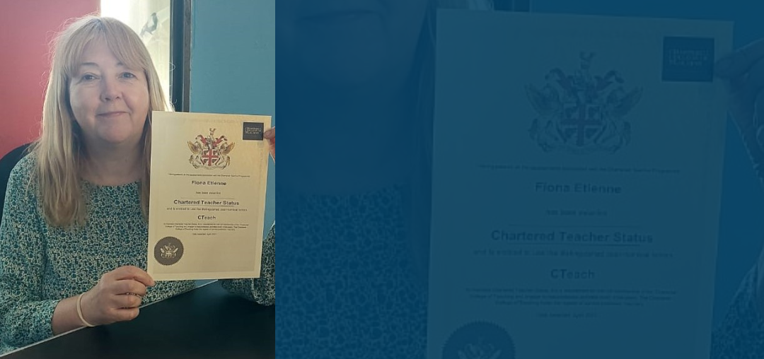 Fiona Etienne – Achieving excellence with Chartered College of Teaching certification
